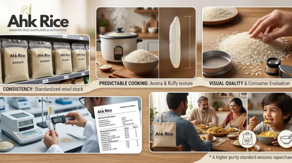 What benefits does higher rice purity provide?