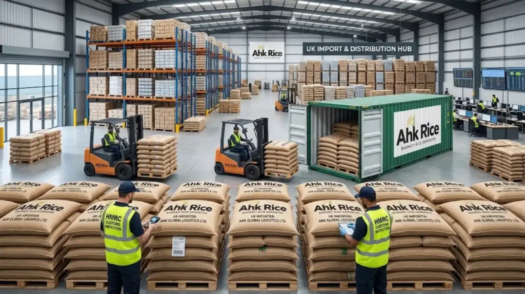 How Are Basmati Rice Containers Prepared Before UK Arrival