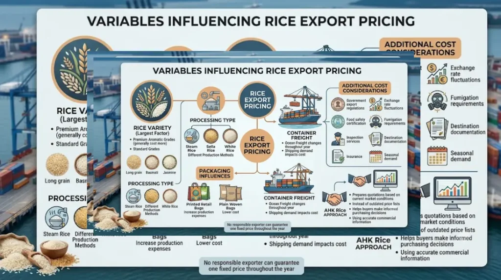 What factors affect export pricing?