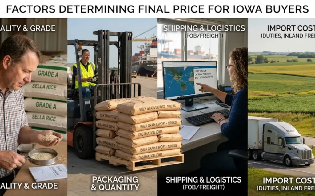 What factors determine the final price for Iowa buyers?