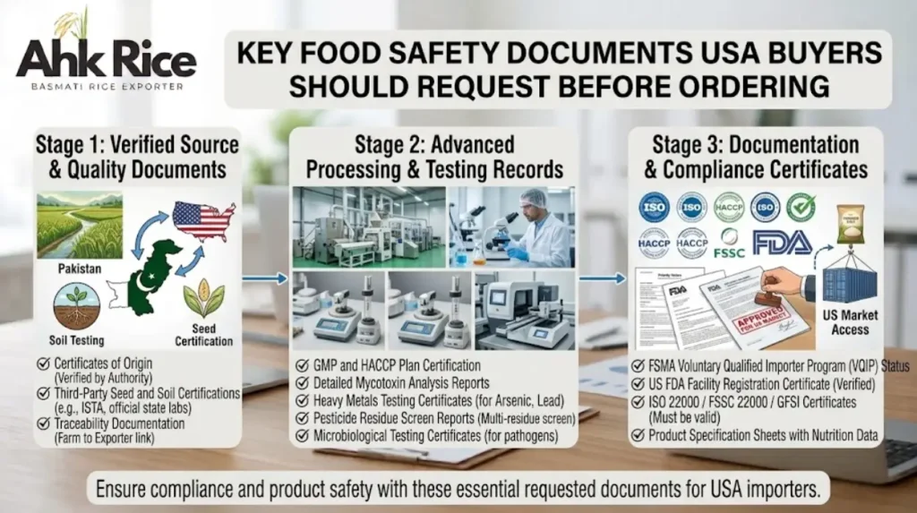 Partner with a Certified Pakistani Basmati Exporter for USA Food Safety Compliance