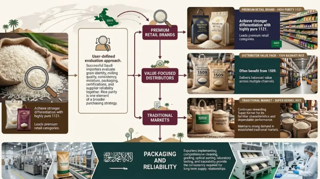 What is the best approach for choosing the right Pakistan Basmati rice for Saudi Arabia?