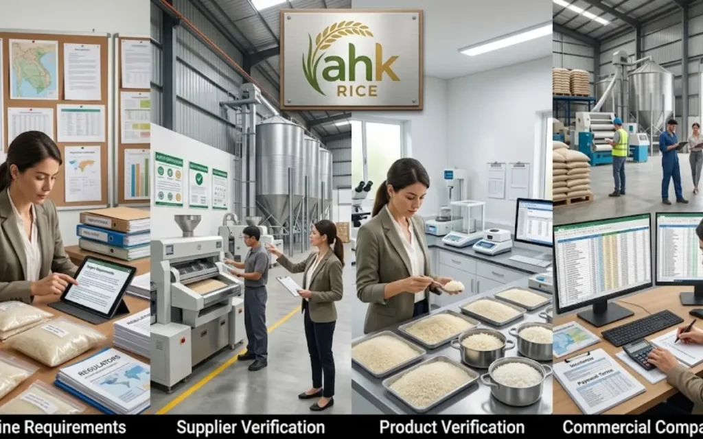 What is the most reliable evaluation process for an international rice buyer?