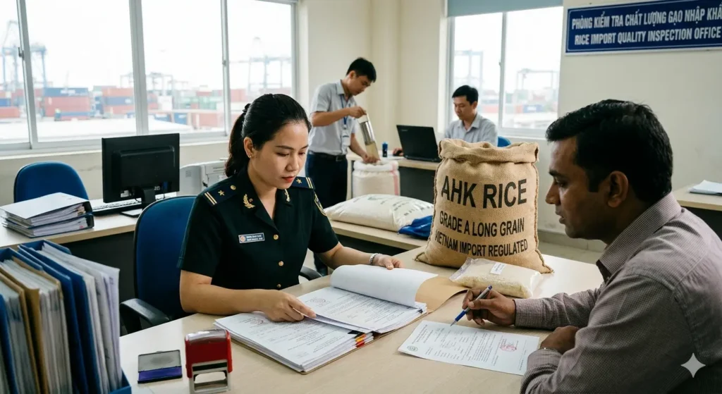 What misconceptions exist about rice import regulations in Vietnam?