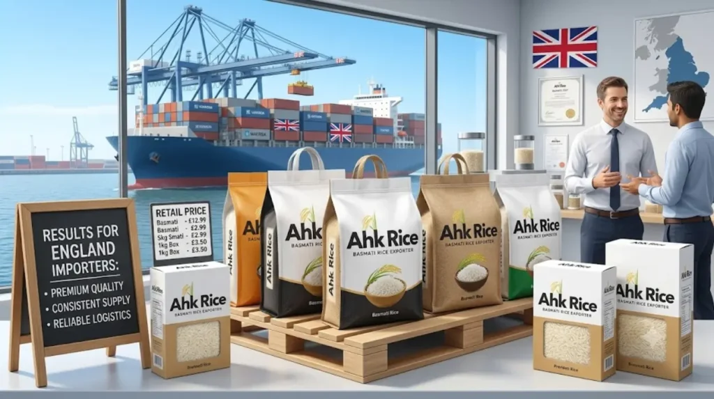 Import Pakistani Basmati Rice into England with AHK Rice Export Support