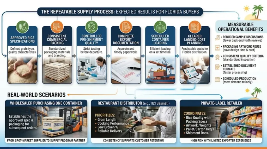 What results can Florida buyers expect from an experienced exporter?