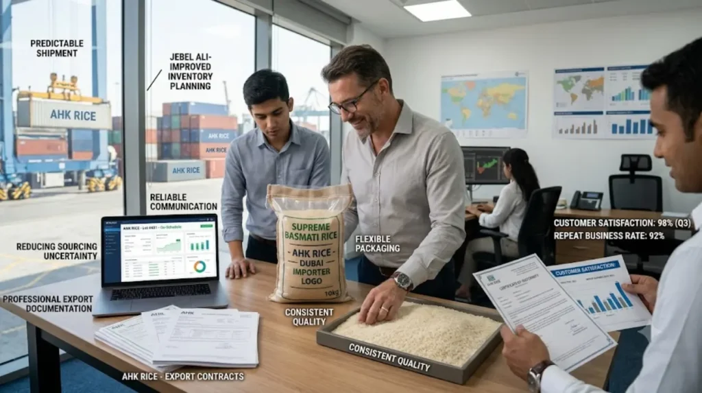 What results can buyers expect after sourcing from AHK Rice?