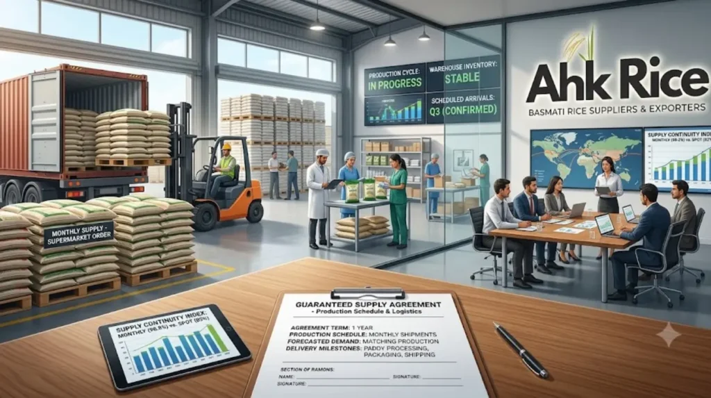What results can buyers expect from a guaranteed supply agreement?