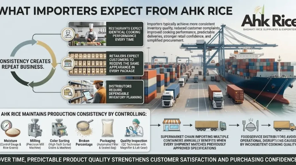 What results can importers expect after choosing AHK Rice?