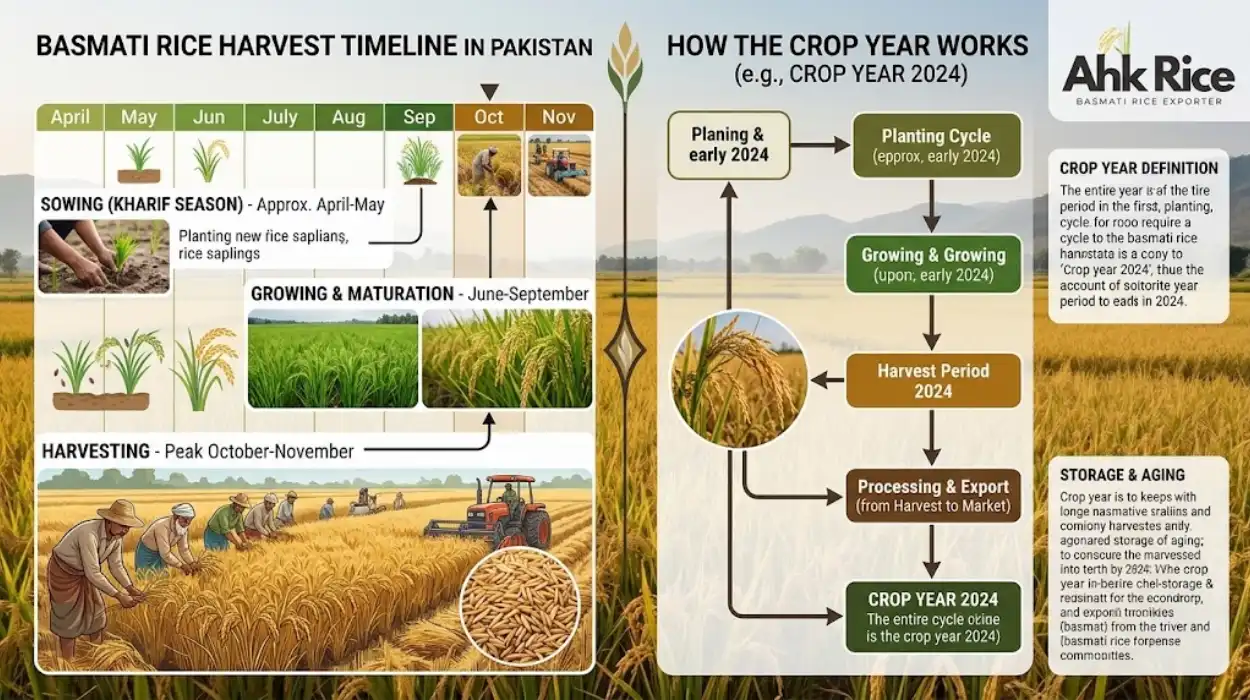 When Is Basmati Rice Harvested in Pakistan and How Does Crop Year Work