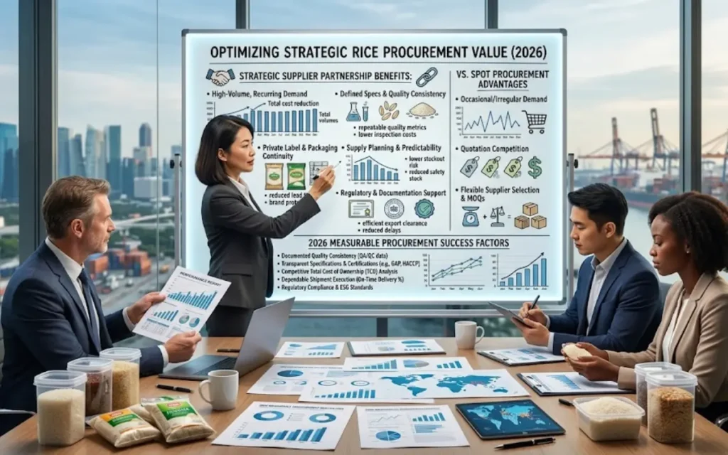 When does a strategic rice supplier relationship create the most value?