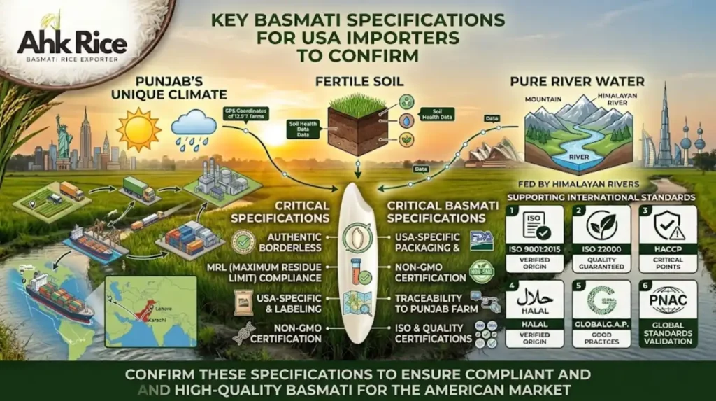 Punjab Basmati Rice Exporter for USA Distribution