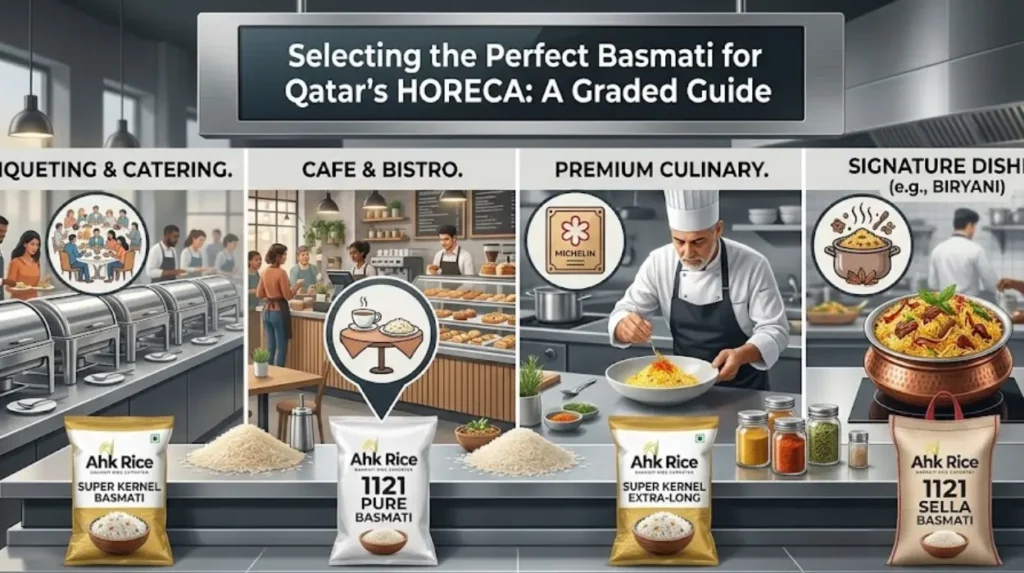Super Kernel vs 1121 Basmati for Qatar HORECA: Which Grade Is Premium