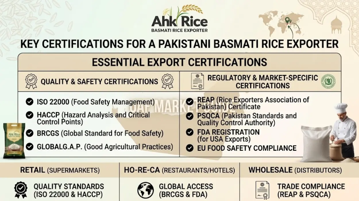 Which Certifications Should a Pakistani Basmati Rice Exporter Have