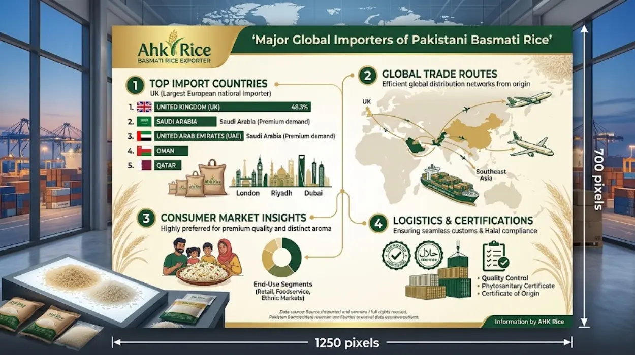 Which Countries Import the Most Pakistani Basmati Rice