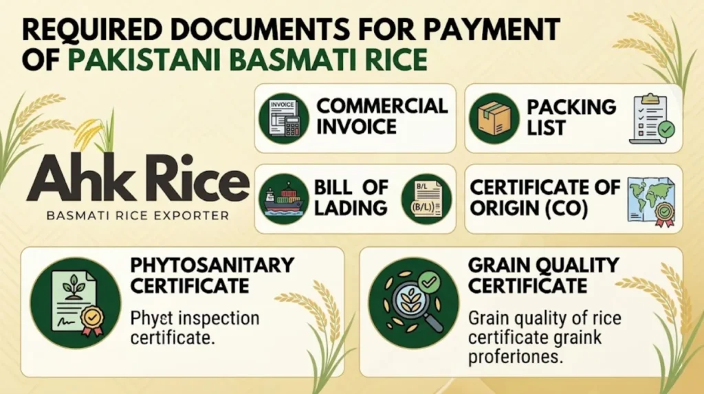 What Payment Terms Are Used When Importing Basmati Rice from Pakistan?