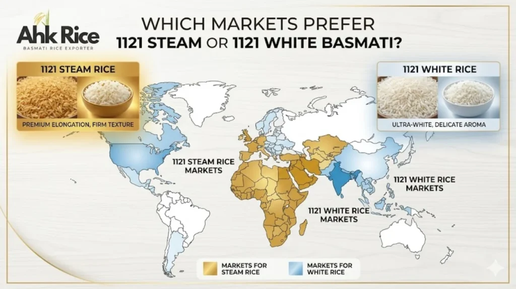 1121 Steam vs 1121 White Basmati: Key Differences Explained