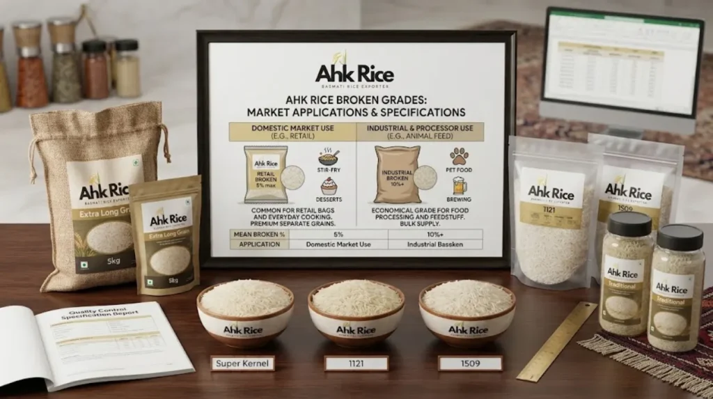 What Does Broken Percentage Mean in Basmati Rice Specifications?