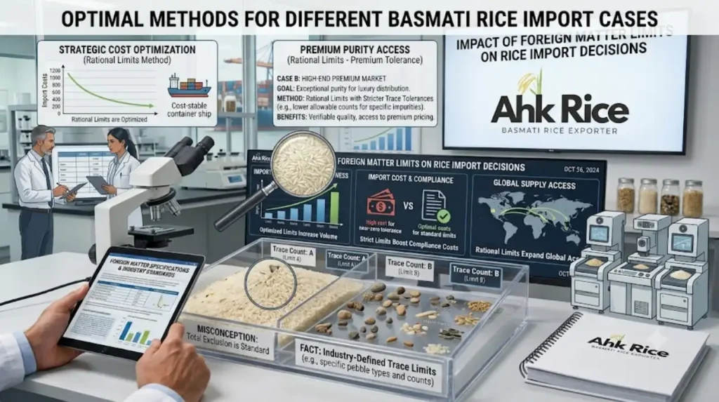 How Do Foreign Matter Limits Impact Rice Import Decisions
