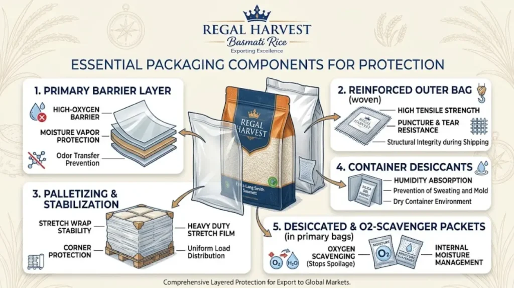 What Packaging Options Are Available for Basmati Rice Exported to the USA?