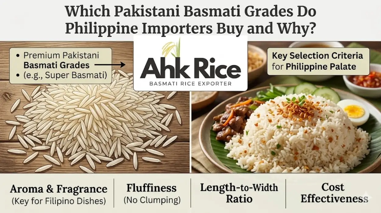 Which Pakistani Basmati Grades Do Philippine Importers Buy and Why