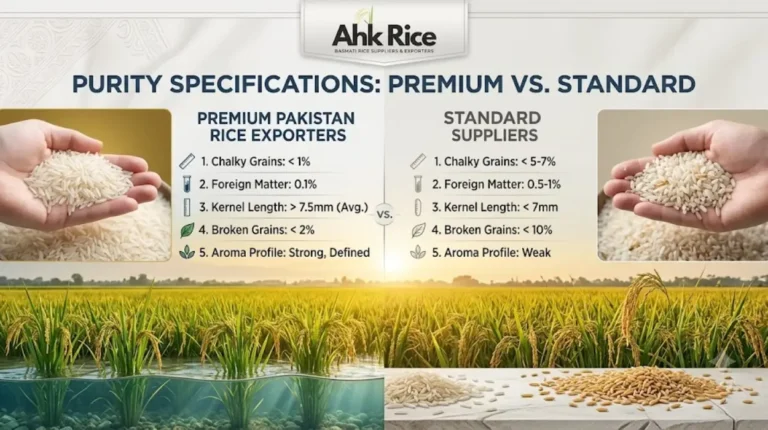 Which Purity Specifications Separate Premium Pakistan Rice Exporters from Standard Suppliers?