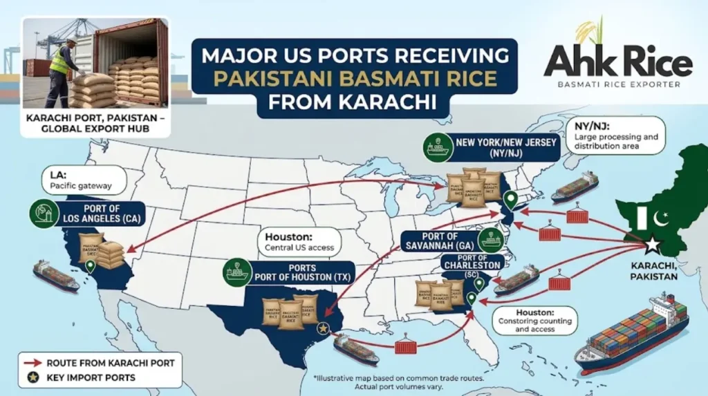 How Long Does Basmati Rice Shipping Take from Karachi to US Ports?