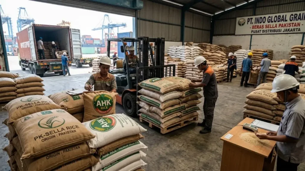Which markets import Pakistani Sella rice?