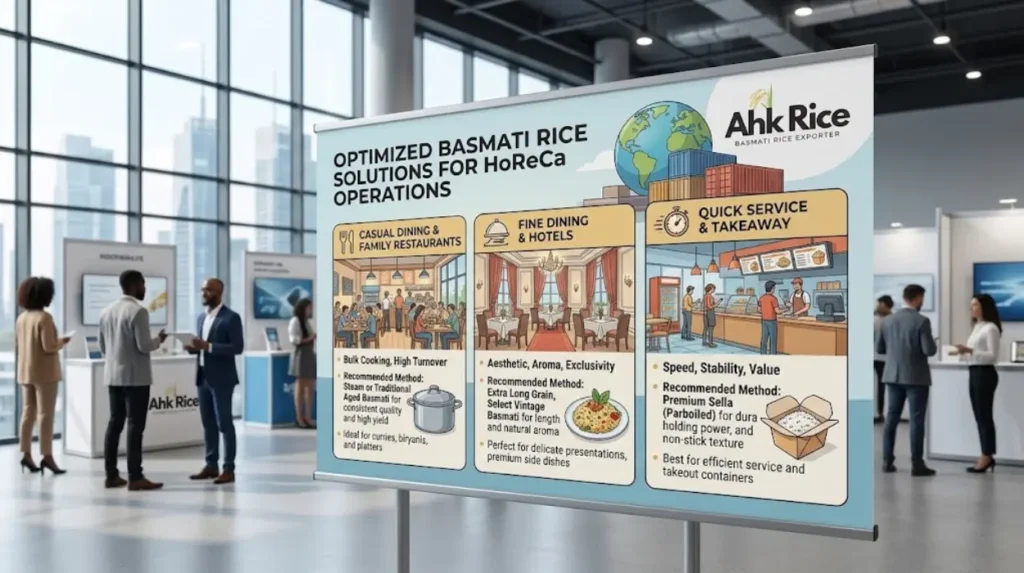 What are the available Sella and Steam Basmati solutions for UAE HoReCa?