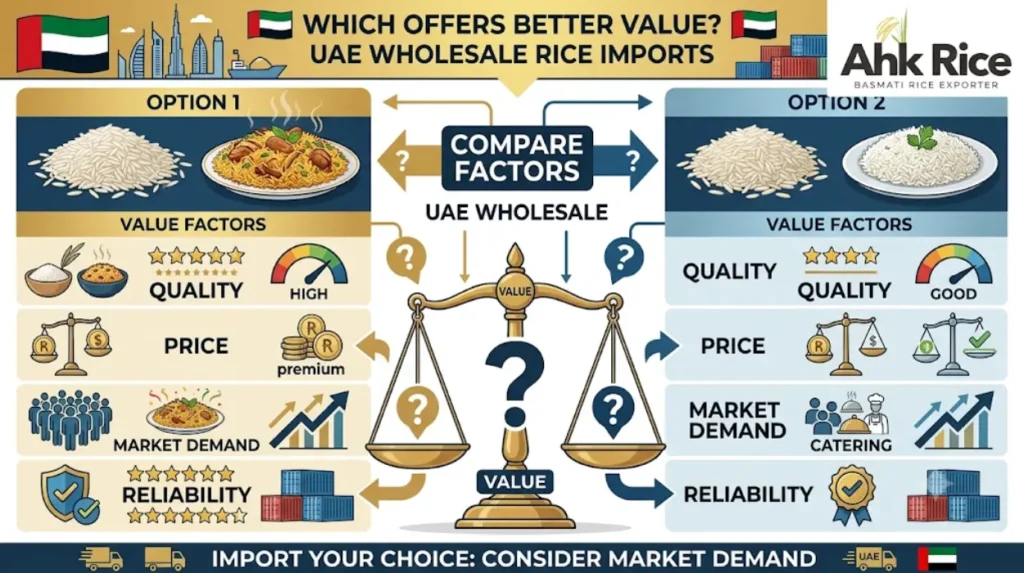 Fresh Crop vs Aged Crop Pakistan 1121 Rice for UAE Wholesale Buyers