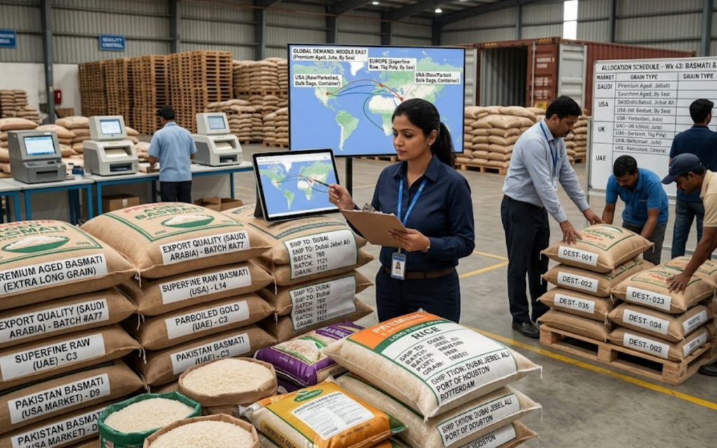 Which rice grades and markets require the strongest allocation planning?
