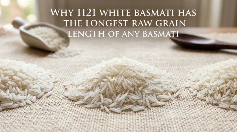 Why 1121 White Basmati Has the Longest Raw Grain Length of Any Basmati