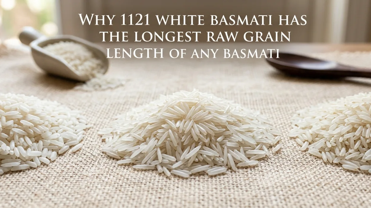 Why 1121 White Basmati Has the Longest Raw Grain Length of Any Basmati