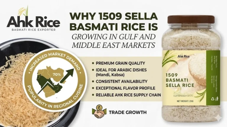 Why 1509 Sella Basmati Rice Is Growing in Gulf and Middle East Markets