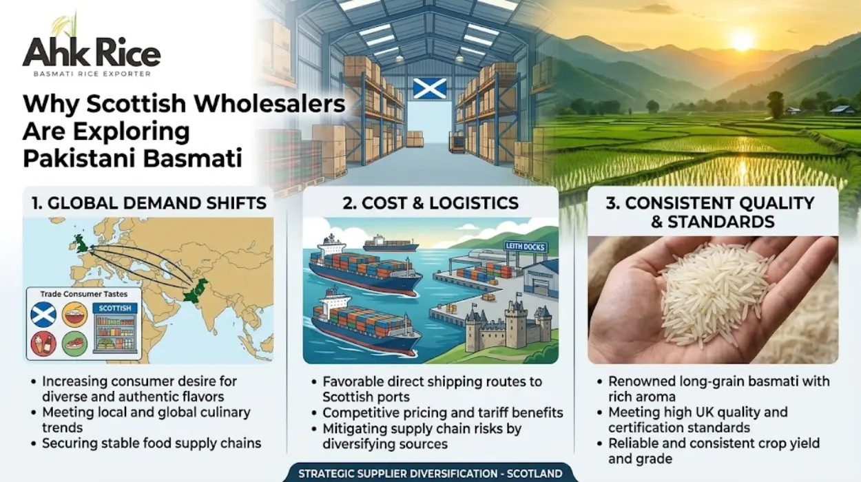 Why Are Scottish Wholesalers Exploring Pakistani Basmati Rice Sources