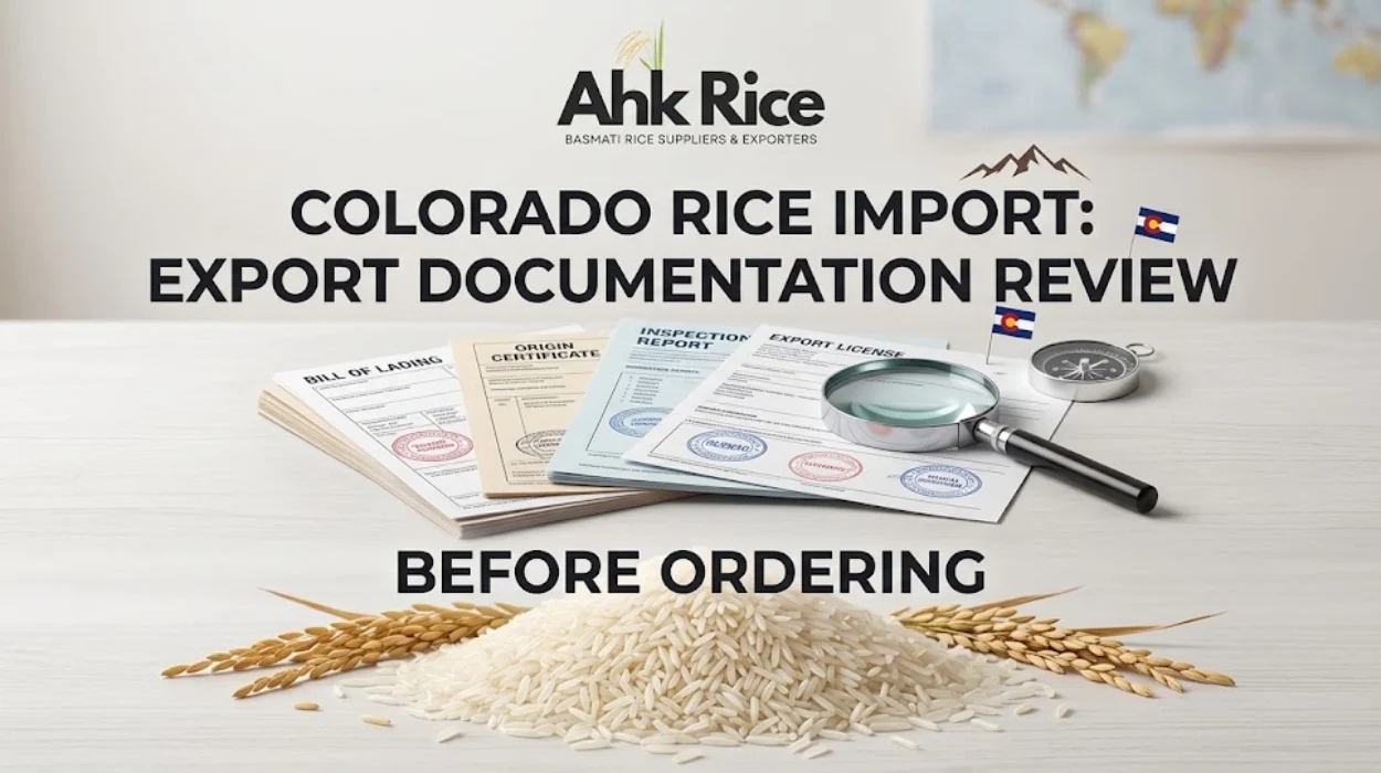 Why Do Colorado Importers Review Rice Export Documentation Before Ordering?
