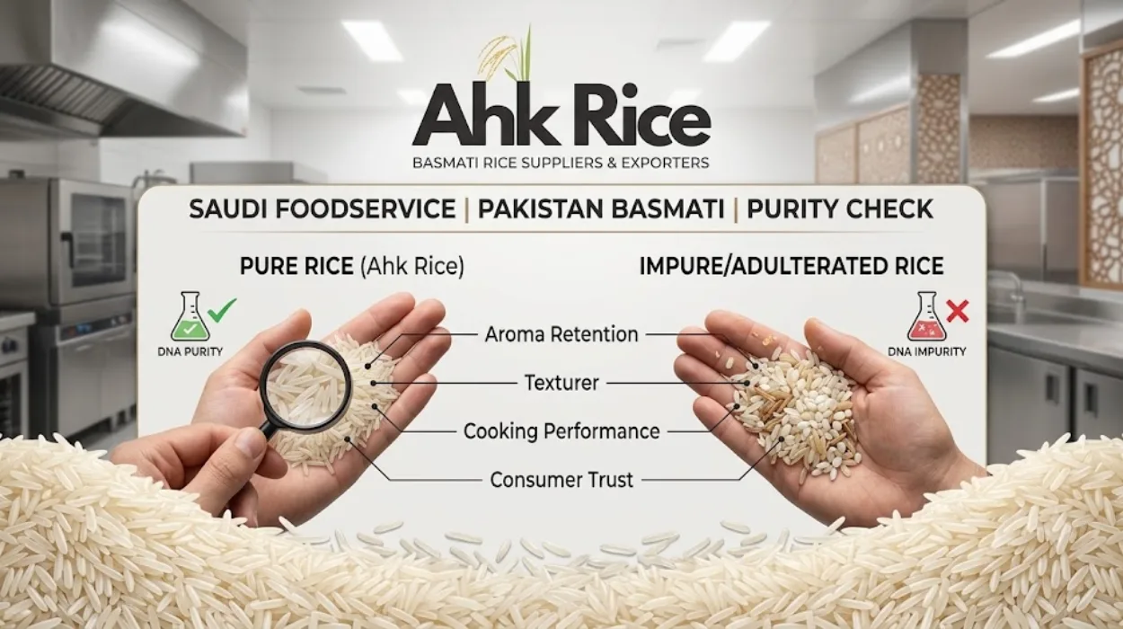 Why Do Saudi Arabian Food Service Buyers Check Rice Purity Before Purchasing Pakistan Basmati Rice?