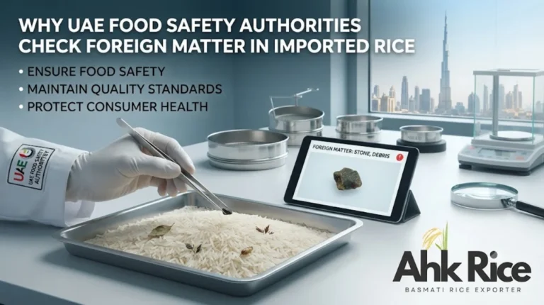 Why Do UAE Food Safety Authorities Check Foreign Matter in Imported Pakistan Rice
