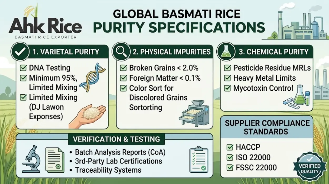 Why Do UK Buyers Request Purity Specifications from Rice Suppliers