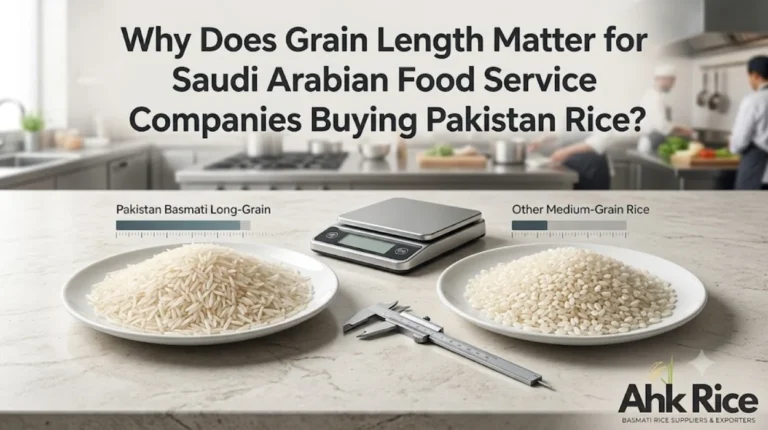 Why Does Grain Length Matter for Saudi Arabian Food Service Companies Buying Pakistan Rice?