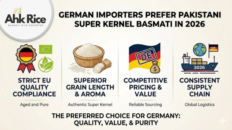 Why German Importers Prefer Pakistani Super Kernel Basmati Rice in 2026
