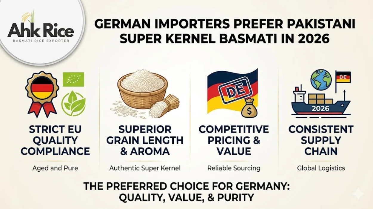 Why German Importers Prefer Pakistani Super Kernel Basmati Rice in 2026