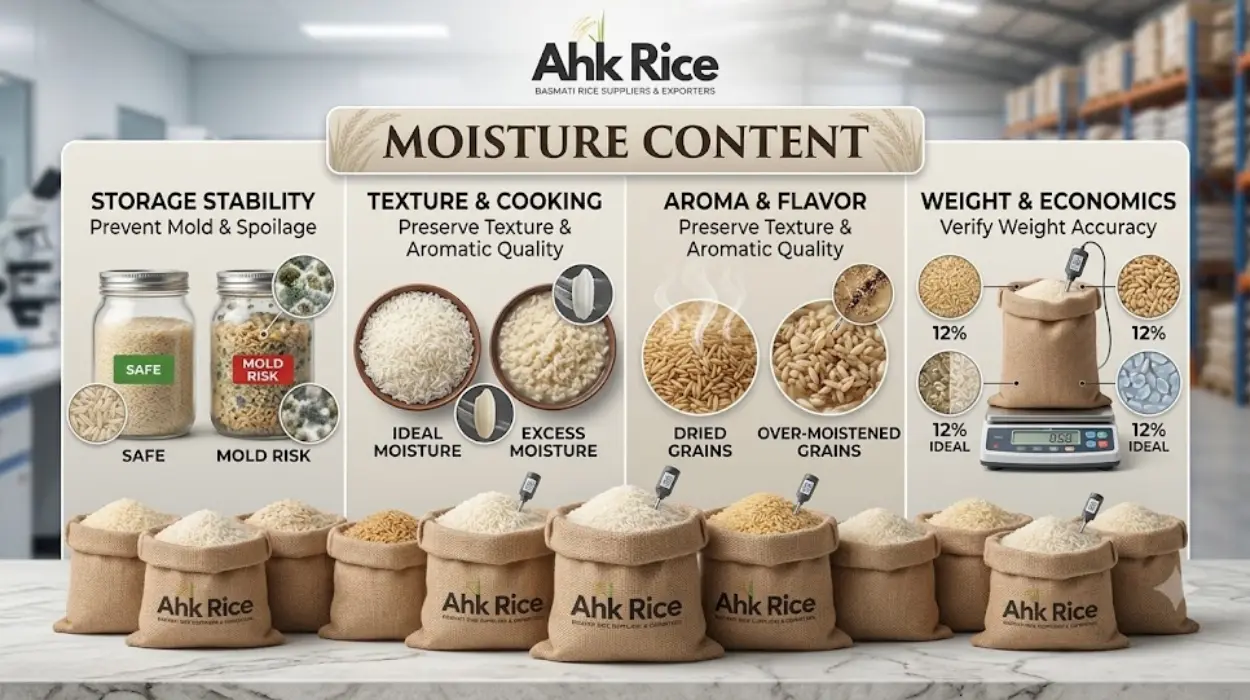 Why Is Moisture Content Critical for Imported Basmati Rice Quality?