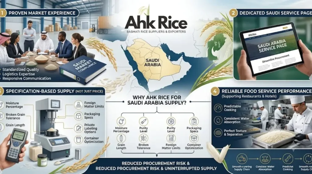 Why choose Saudi Arabia supply services from AHK Rice?