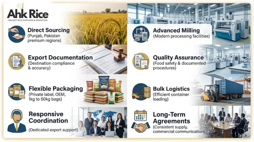 Why choose UAE export services from AHK Rice?