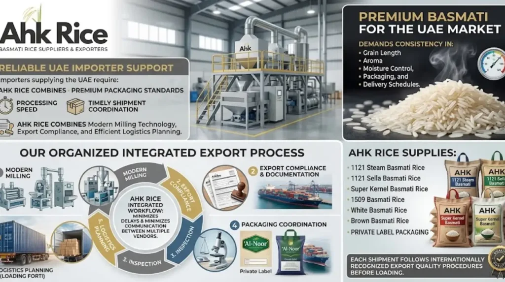 Why choose UAE supply services from AHK Rice?