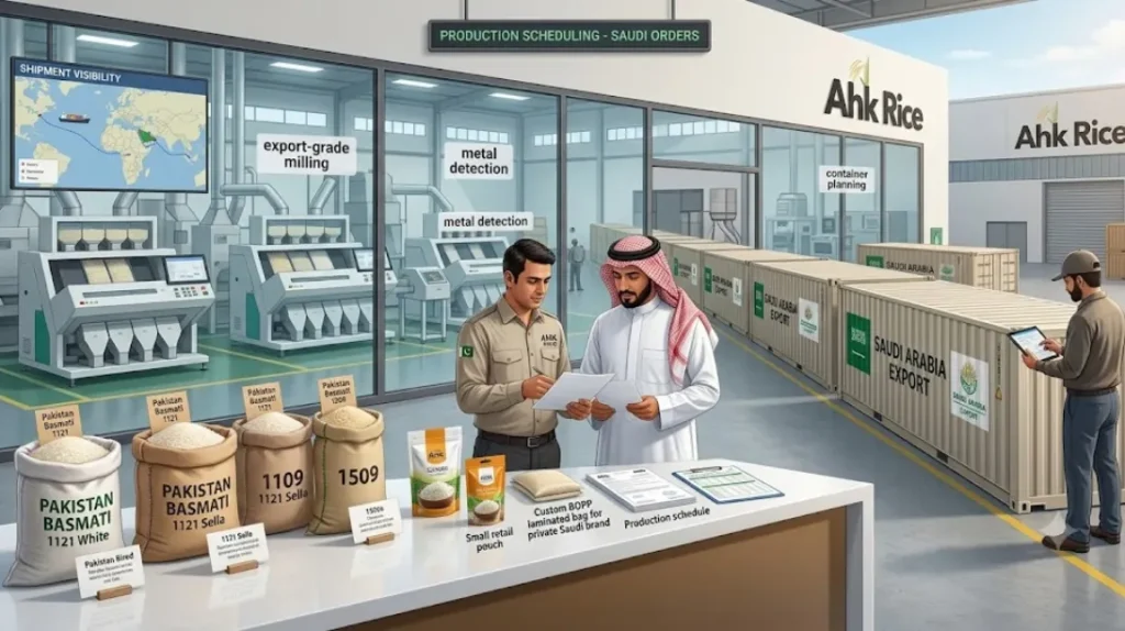 Why should Saudi buyers choose the Saudi Arabia export service from AHK Rice?
